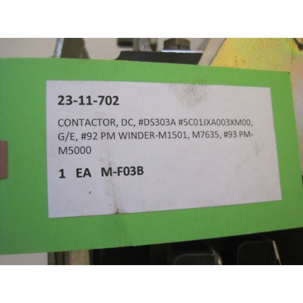 NEW GE GENERAL ELECTRIC 5C01JXA003XM CONTACTOR DS303A