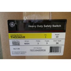NEW GENERAL ELECTRIC GE TH3365R 400 AMP 600V HEAVY DUTY SAFETY SWITCH - WARRANTY