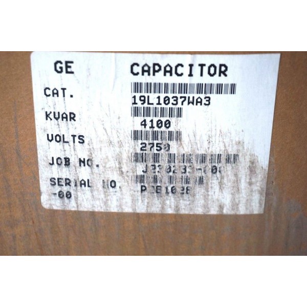 NEW GENERAL ELECTRIC 19L1037WA3 WATER COOLED CAPACITOR 31285A60