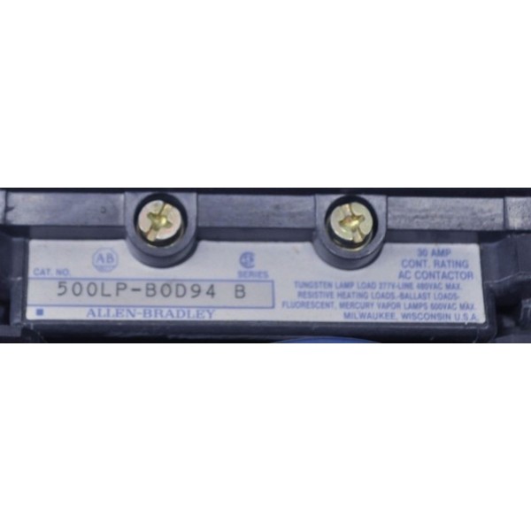 500LP-B0D94 New Lighting Contactor 30 Amp 115-120V 4P NIB