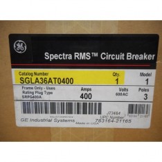 SGLA36AT0400 Spectra RMS Circuit Breaker 400A 600VAC 3Pole New