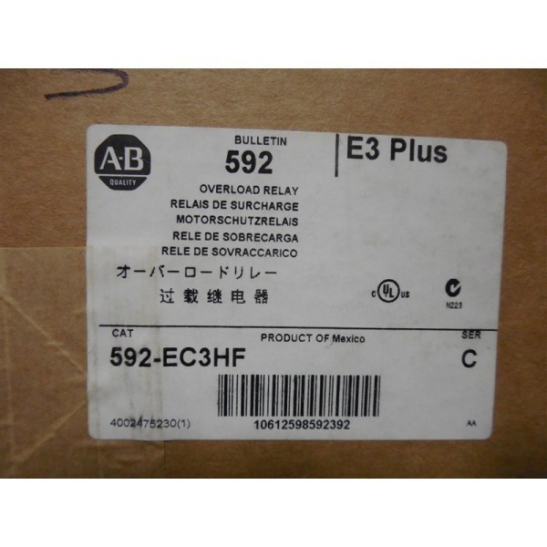 592-EC3HF Overload Relay Series C E3 Plus