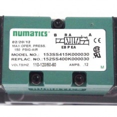 153SS415K000030 SOLENOID VALVE 4-WAY, 110-120V/50-60HZ .12AMP