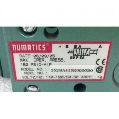 252SA415K000030 SOLENOID VALVE 1/4 NPT 120V 150 PSIG NEW CONDITION