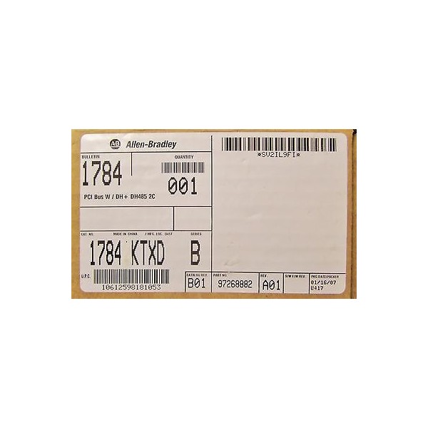 NEW! Allen Bradley 1784-KTXD /B