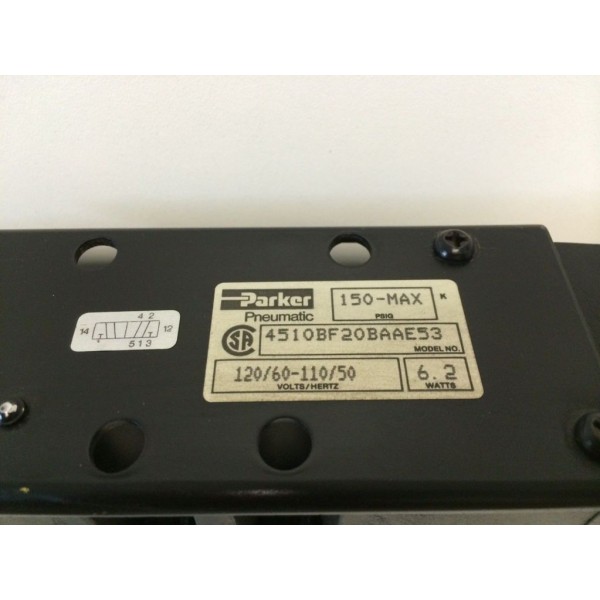 PNEUMATIC SOLENOID VALVE & MANIFOLD 4510BF20BAAE53 150PSI