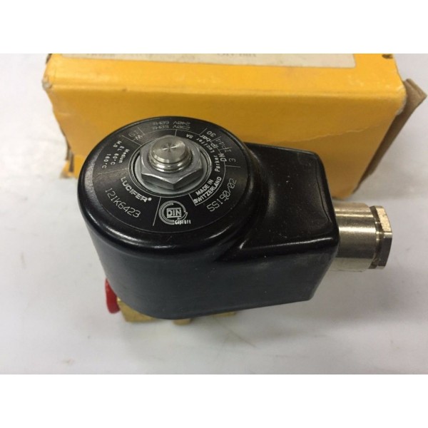 121K6423 Parker Lucifer Oil Burner Solenoid Valve 1/4 In 30 bar NC 230V AC 19W