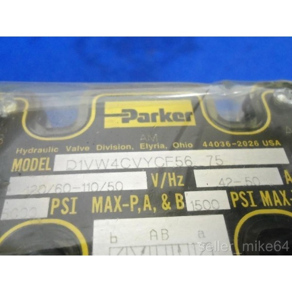 D1VW4CVYCF56 75 110/120 VOLTS 50/60 HERTZ HYDRAULIC VALVE
