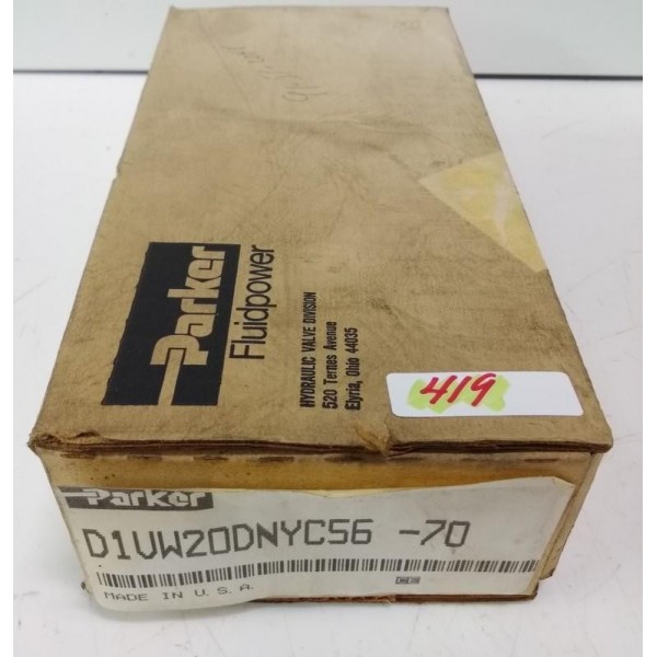 HYDRAULIC VALVE D1UW20DNYC56-70 NIB