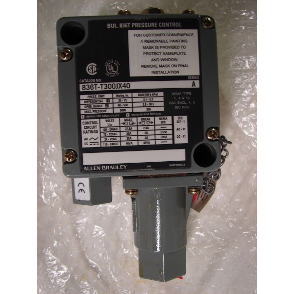 836T-T300JX40/A PRESSURE CONTROL SWITCH ***NIB***