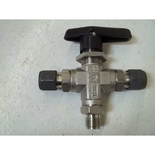 6Z(A)-B6XJ-SSP BALL VALVE STAINLESS STEEL 3-WAY