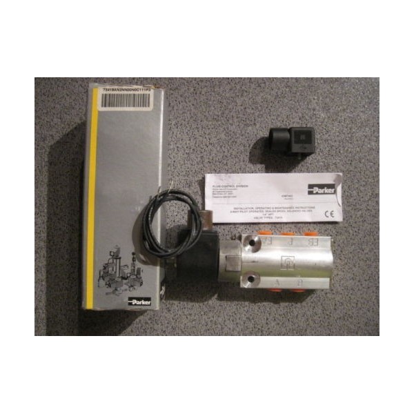 Fluid Control 4 Way Pilot Operated Solenoid Valve 73419AN2NN00N0C111P3