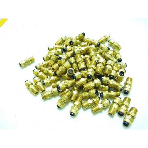 LOT OF (85) Parker Poly-Tite 68P-4-2 Male Connector, 1/4 OD x 1/8" MNPT"