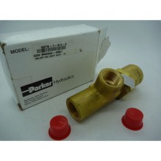 Hydraulics Pressure Relief Control Valve, Brass, 3/4 NPT, 637B-1-3/4-2"