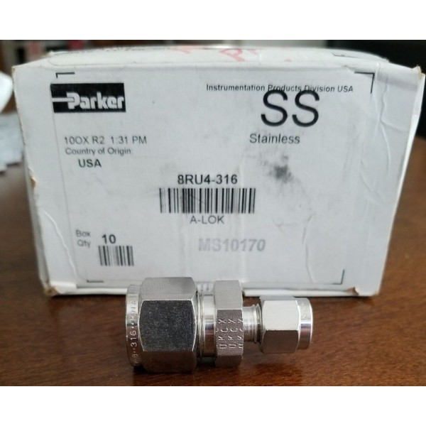 Alok 8RU4-316, 1/2 X 1/4" Reducing Union, SS-810-6-4"