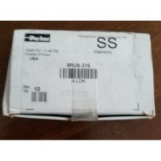 8RU6-316, 1/2 X 3/8" Tube Reducing Union, SS-810-6-6"