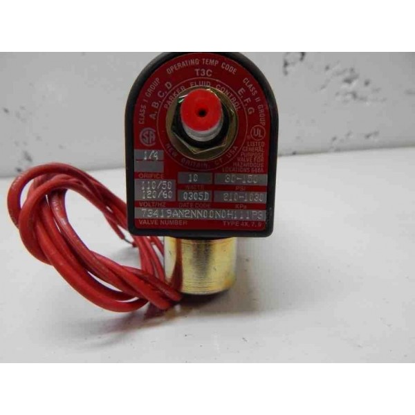 Fluid Control 4 way Solenoid Valve 1/4 NPT 73419AN2NN00N0H111P3"