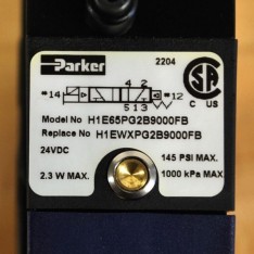 H1E65PG2B9000FB Solenoid Valve w/Manifold Base