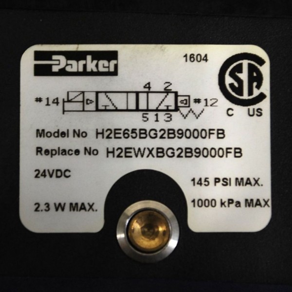 H2E65BG2B9000FB Solenoid Valve w/Manifold Base