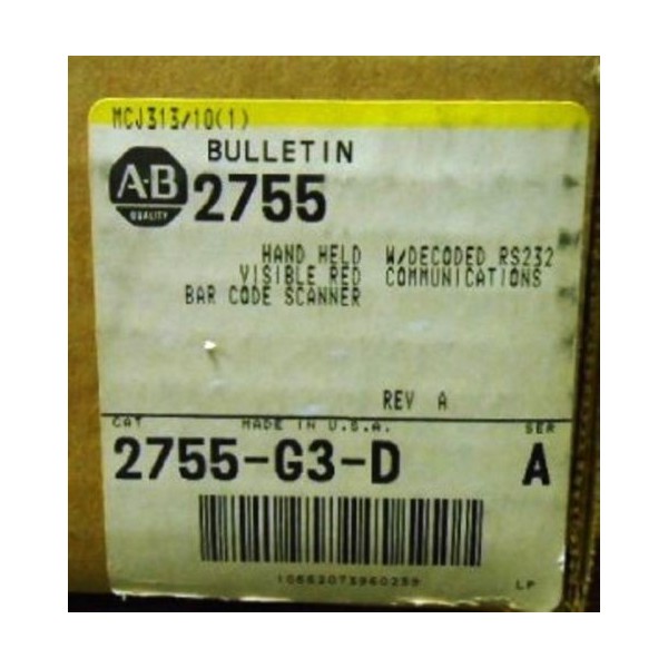 2755-G3-D HAND HELD BAR CODE SCANNER NEW OPEN BOX