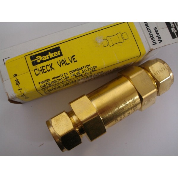 In-Line Check Valve 3/4 Brass 12A-C12L-1-BN-B 3000 psi -4643E395"