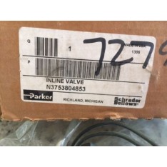 SCHRADER BELLOWS N3755904553 INLINE VALVE, 140 PSI MAX INLET, 1/2 NPT"