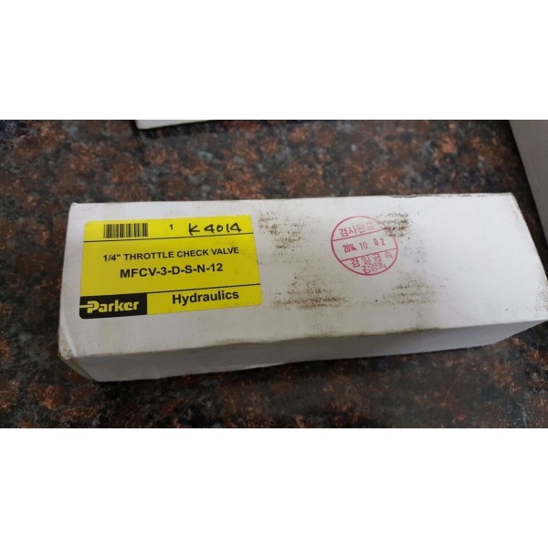 Hydraulic 1/4 Throttle Check Valve MFCV-3-D-S-N-12 K4014