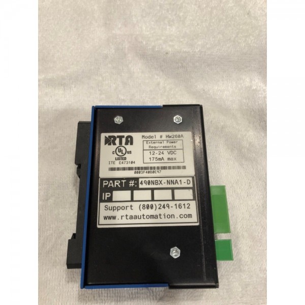 490NBX-NNA1 RTA Real Time Automation Modbus Tcp/ip to Allen Bradley PLC