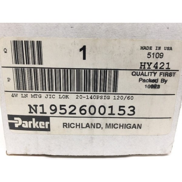 Schrader Bellows K065603353 Solenoid Valve 120/60 -110/50 W/ N1952600153