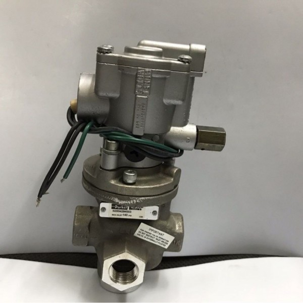 N3554284553 Parker Schrader Bellows 3-way Solenoid Valve 120/60AC 1/2 in NPT