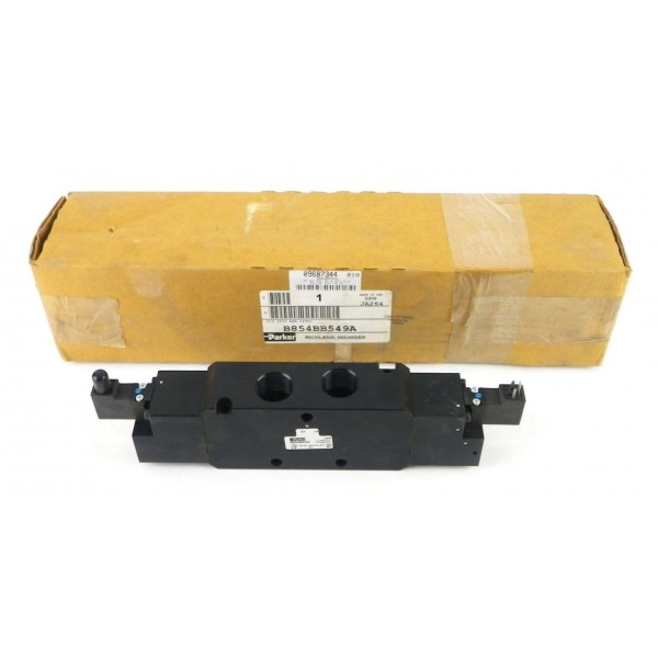 B854BB549A 4 Way Body Ported 3 Position 3/4 24 VDC Solenoid Valve 1O"