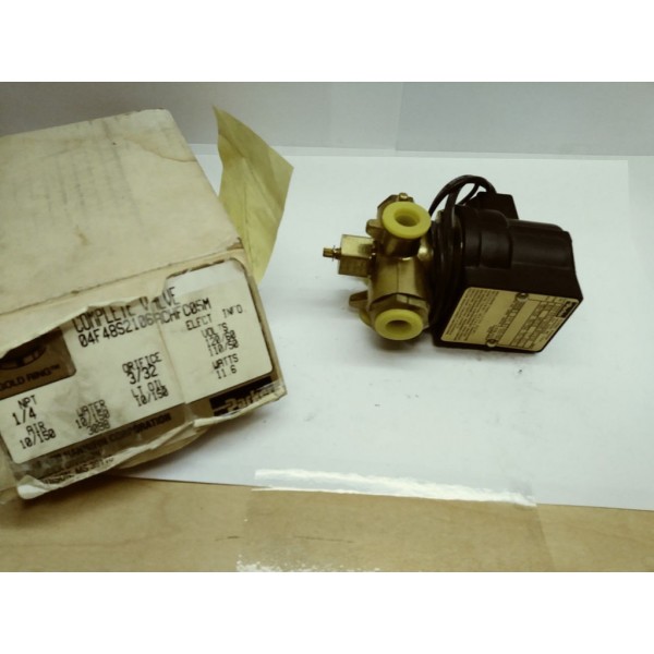 1/4 Parker Solenoid Valve 04f48s2106achfc05m 10/150WOG