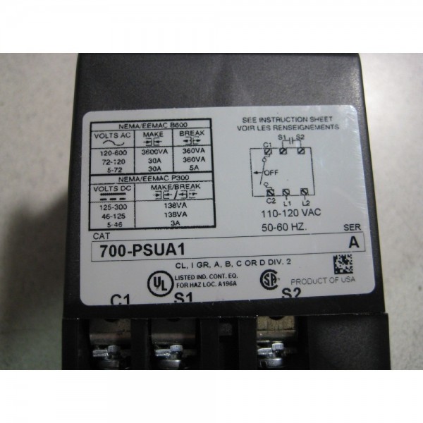 Bulletin 700 Type PSUA1 Solid State Timing Relay. Free Shipping!!!