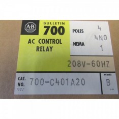 Relay 700 C400A20 208V Coil in Enclosure 700 C401A20 Series B