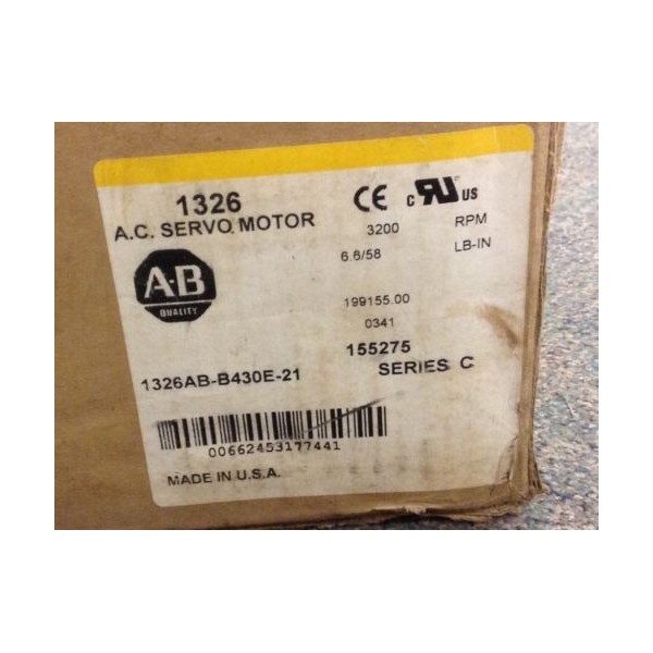 Servo Motor 3200Rpm 1.5kw 3.9Amp 460V 155275