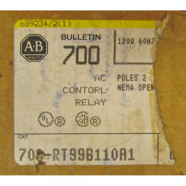 Bulletin 700 Timing Relay 110/120VAC 700 RT99B110A1