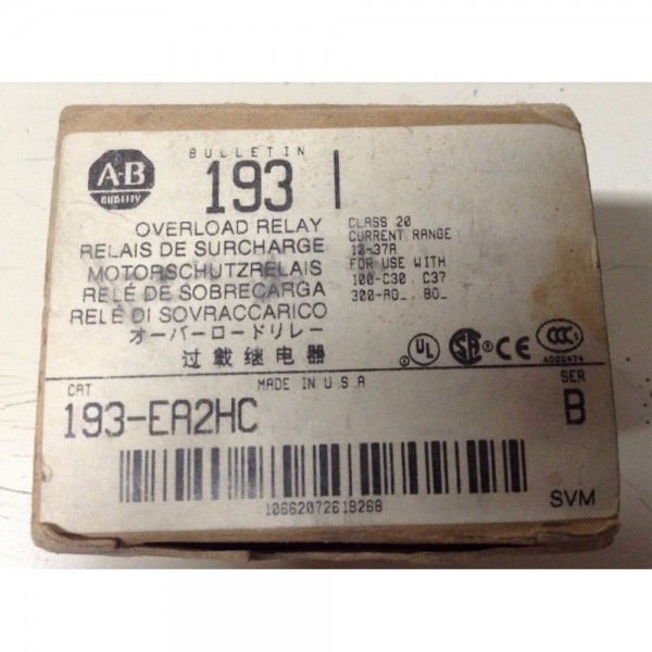 193-EA2HC SERIES B OVERLOAD RELAY