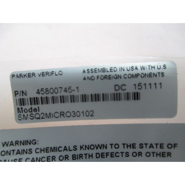 45800745-1, SMSQ2MICRO30102, Regulator Valve. 415977