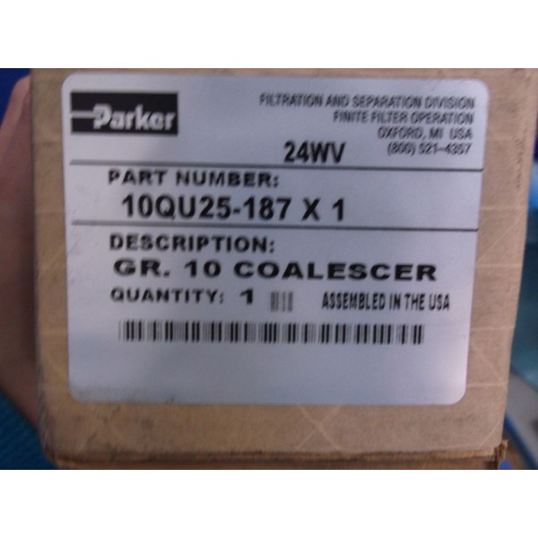 GR. 10 COALESCER 10QU25-187 NIB