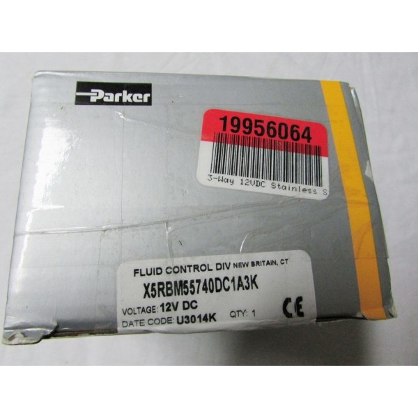 X5RBM55740DC1A3K Stainless valve 3 way 12V 0-100psi