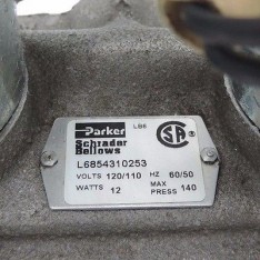 L6854310253 VALVE 120/110V, 60/50HZ, 12W, 140PRESS W/ K065303553
