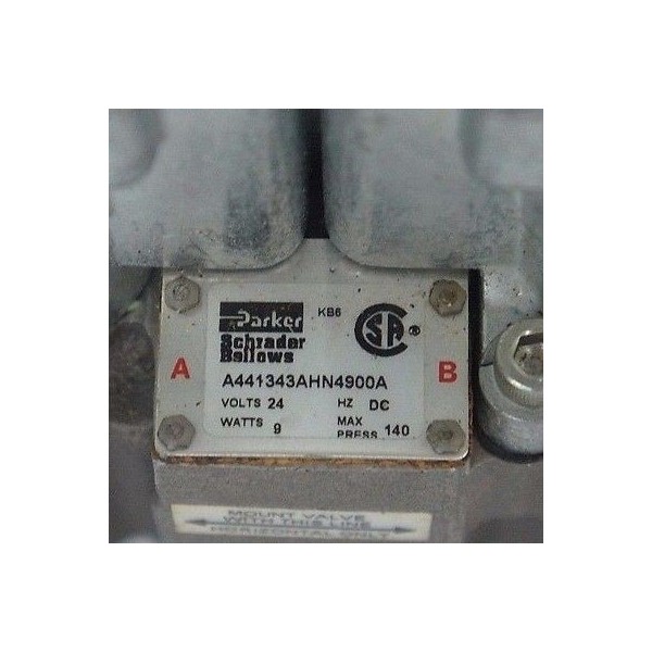 SCHRADER BELLOWS A441343AHN4900A VALVE W/ K175903549 SOLENOID VALVES
