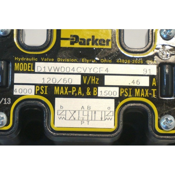 D1VW004CVYCF4 HYDRAULIC DIRECTIONAL VALVE