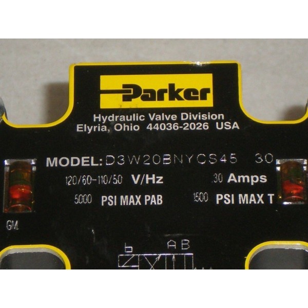 D3W20BNYCS45 30 Hydraulic Valve 120 Volt AC Coil Free Shipping!