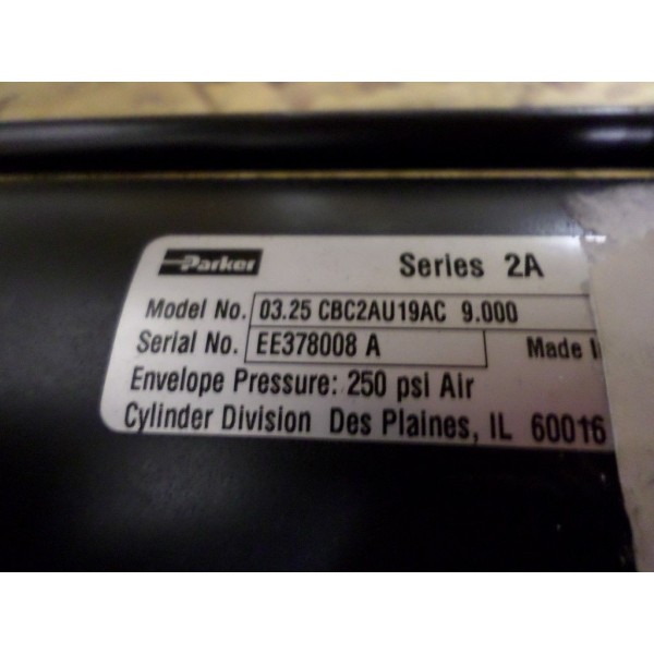 CBC2AU19AC Series 2A 03.25 9.000 Pneumatic Cylinder