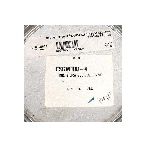 FSGM100-4 IND. SILICA GEL DESICCANT 5LB CAN, FSGM1004