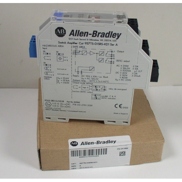 937TS-DISRS-KD1 Ser. A Intrinsic Safety Module Isolated Barrier