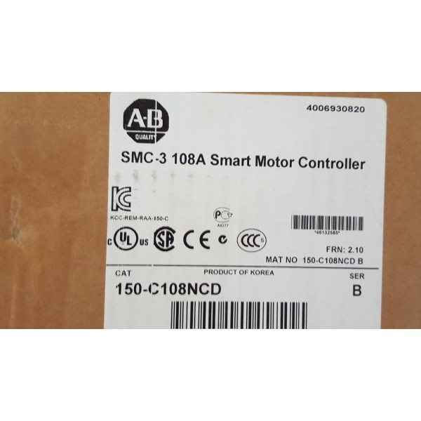 SMC-3 Smart Motor Controller 3W 108A 600V 3PH