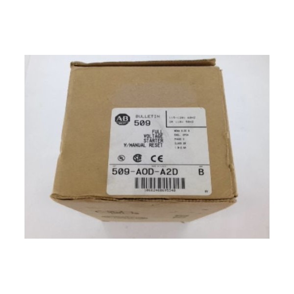 509AODA2D ALLEN BRADLEY 509-AOD-A2D 1.0-2.9 AMP 120WR0007925