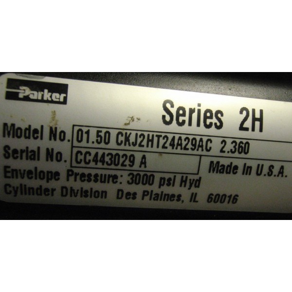 Air Cylinder 01.50 CKJ2HT24A29AC 2.360 Ser 2H _ 0150CKJ2HT24A29AC2360
